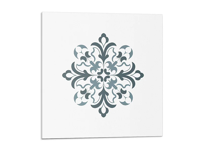 Selbstklebende Wandfliesen, Wandverkleidung innen - 20x20x20 - Blumenmuster in Symmetrie