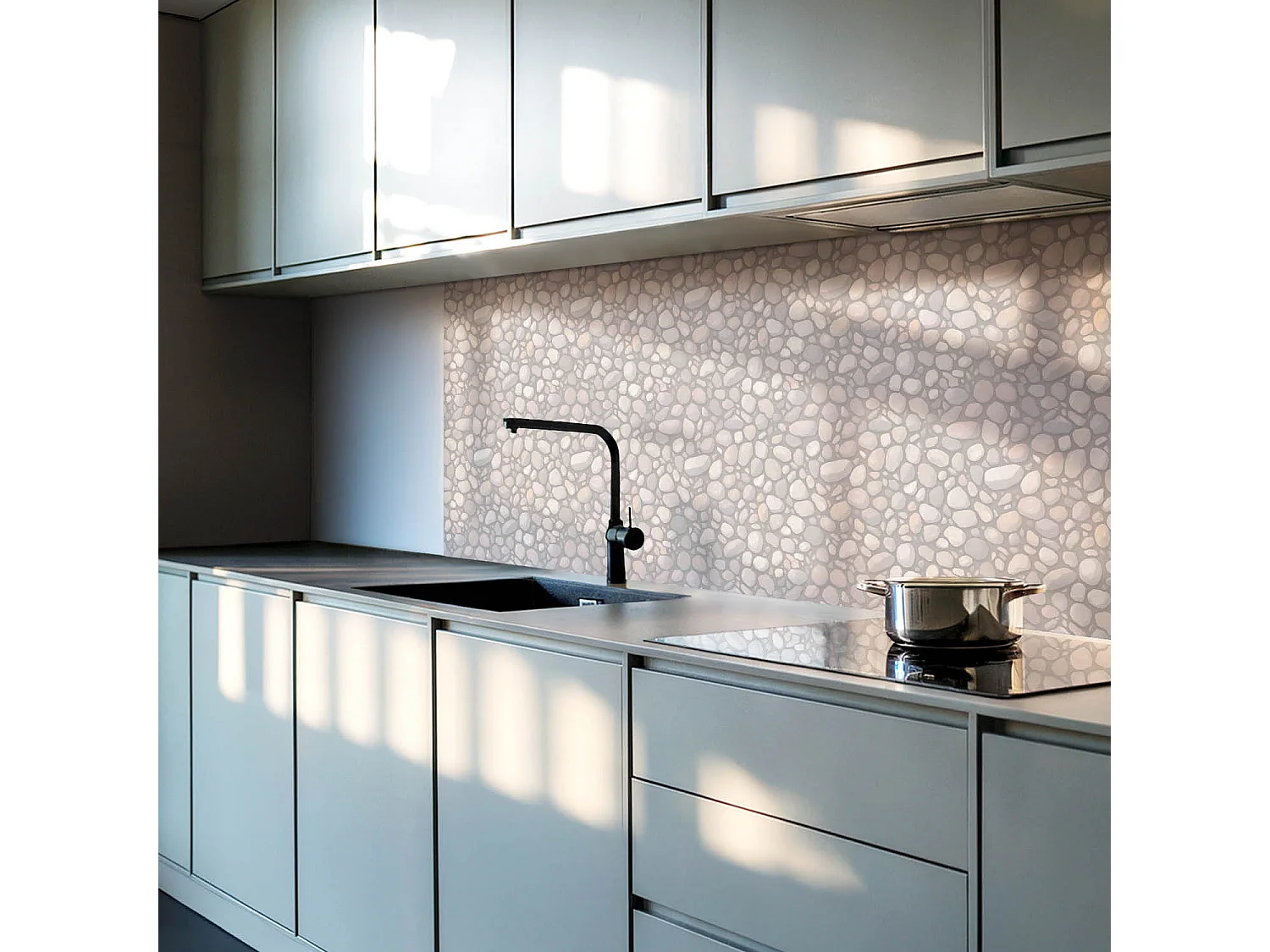 Carreaux autocollants PVC, Carrelage PVC adhésif - 9x30x30 - Motif en pierre naturelle