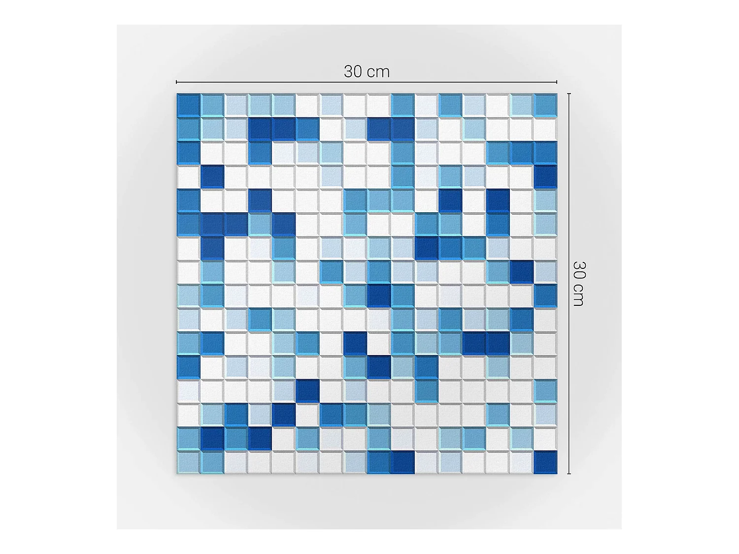 Selbstklebende Wandfliesen, Wandverkleidung innen- 9x30x30 - Rohbeton Strukturr