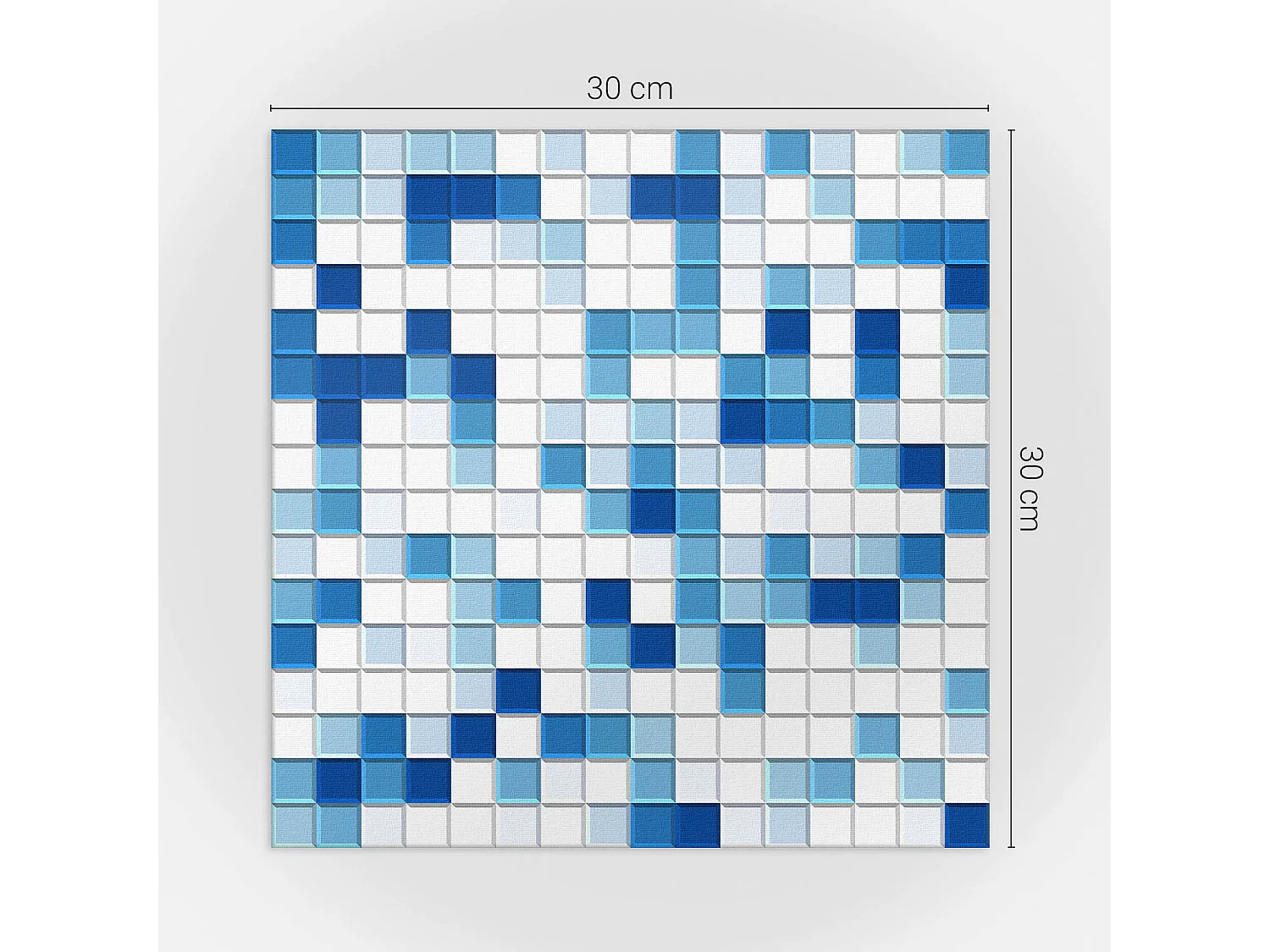 Selbstklebende Wandfliesen, Wandverkleidung innen- 9x30x30 - Rohbeton Strukturr