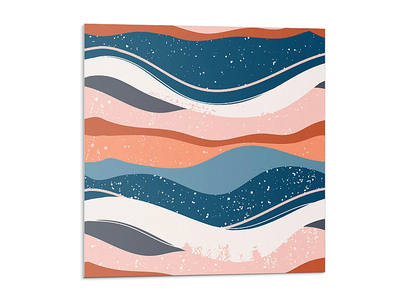 Carreaux autocollants PVC, Carrelage PVC adhésif - 9x30x30 - Vagues dans des motifs abstraits