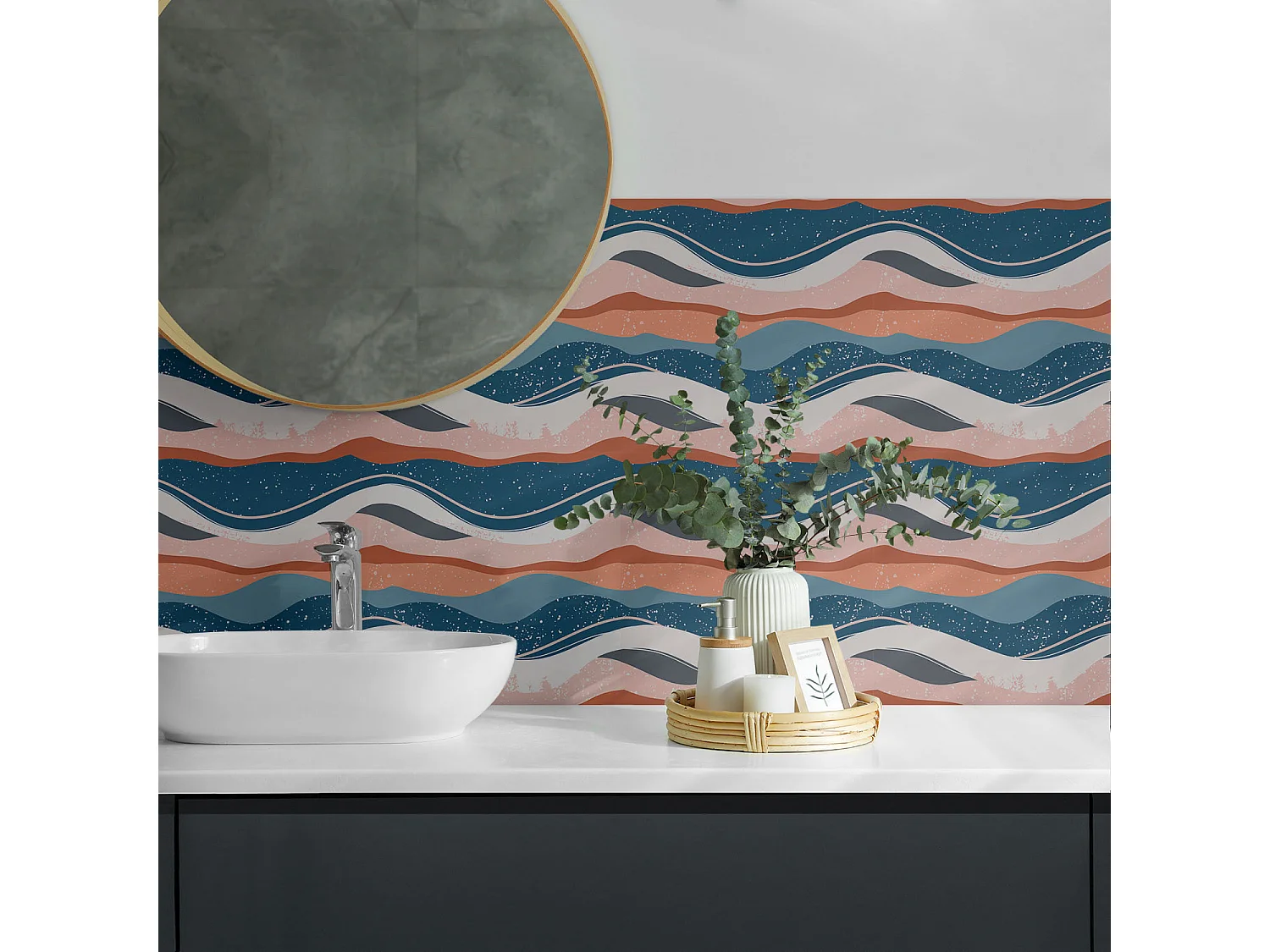 Selbstklebende Wandfliesen, Wandverkleidung innen- 9x30x30 - Rohbeton Strukturr