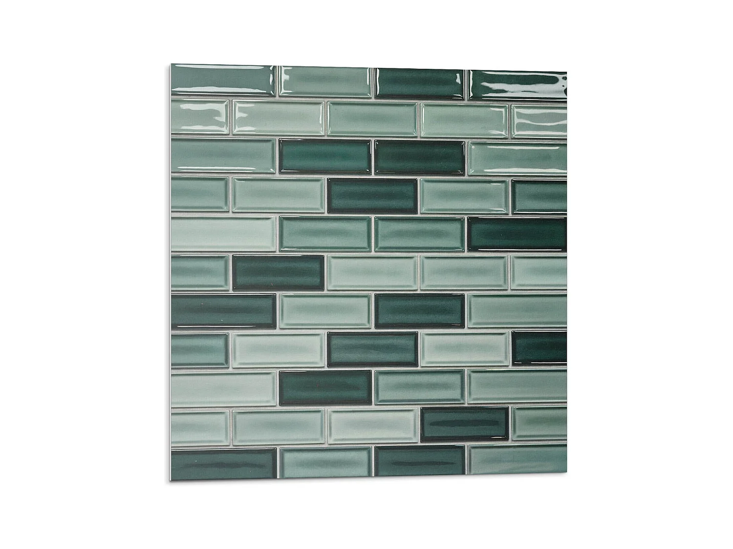 Carreaux autocollants PVC, Carrelage PVC adhésif - 20x20x20 - Mosaïque rectangulaire en nuances