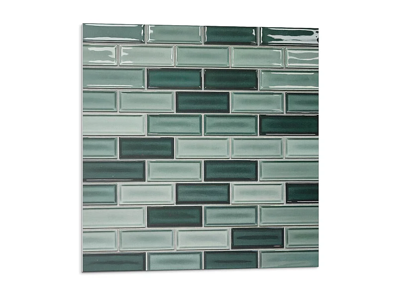 Selbstklebende Wandfliesen, Wandverkleidung innen - 20x20x20 - Rechteckiges Mosaik in Farbtönen