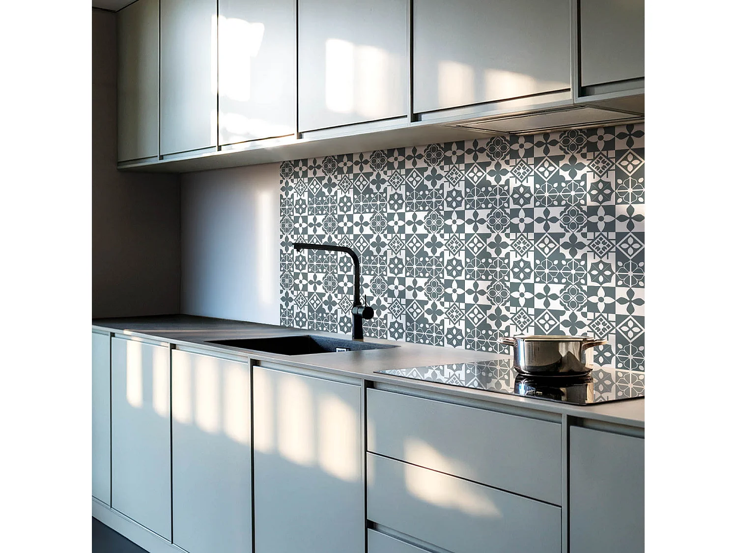 Selbstklebende Wandfliesen, Wandverkleidung innen - 20x20x20 - Geometrische Muster in Fliesen