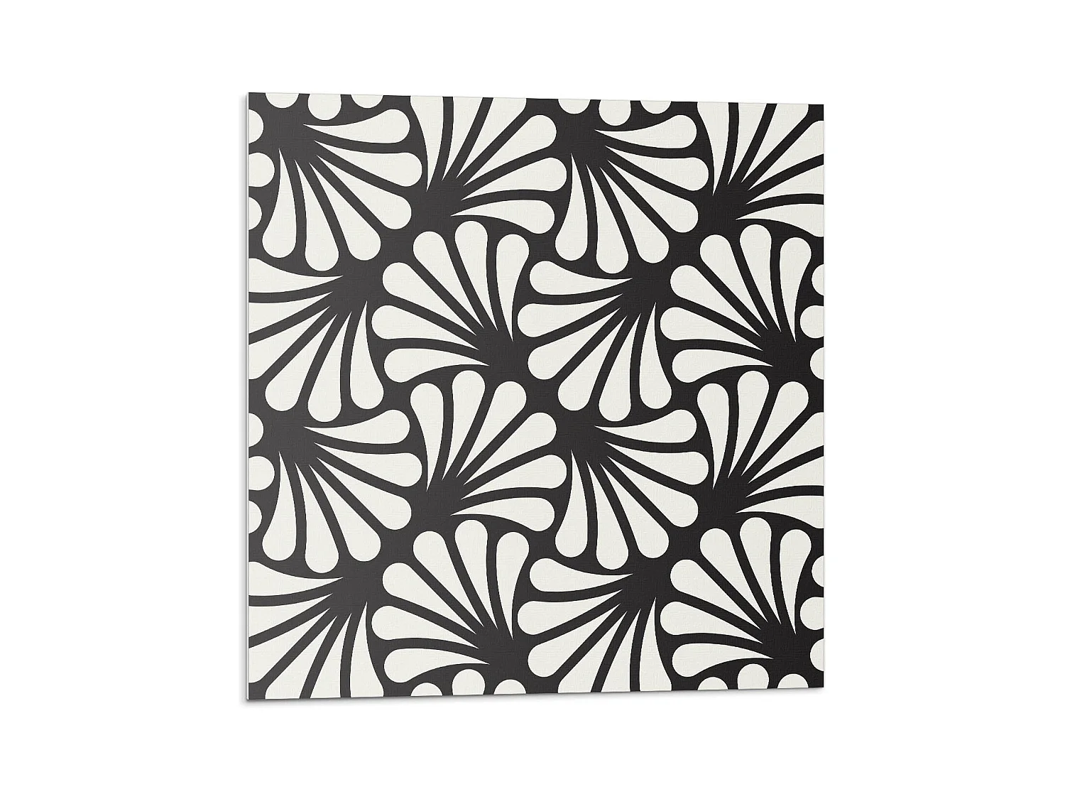 Carreaux autocollants PVC, Carrelage PVC adhésif - 20x20x20 - Motif de feuilles élégant