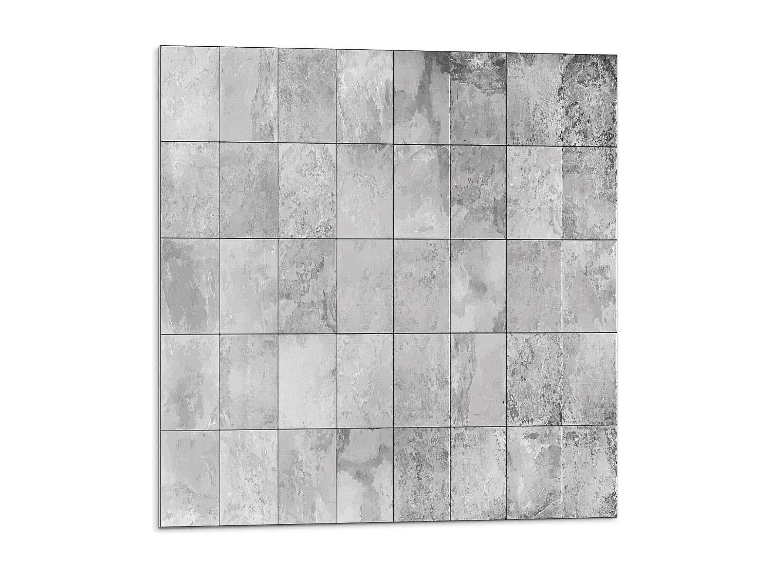 Selbstklebende Wandfliesen, Wandverkleidung innen- 9x30x30 - Rohbeton Strukturr