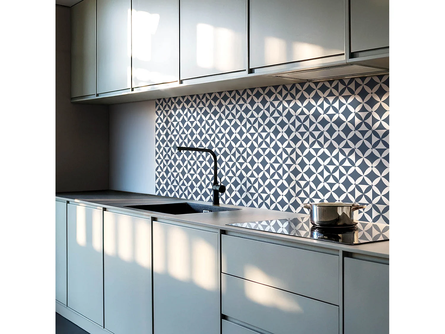 Selbstklebende Wandfliesen, Wandverkleidung innen- 9x30x30 - Rohbeton Strukturr