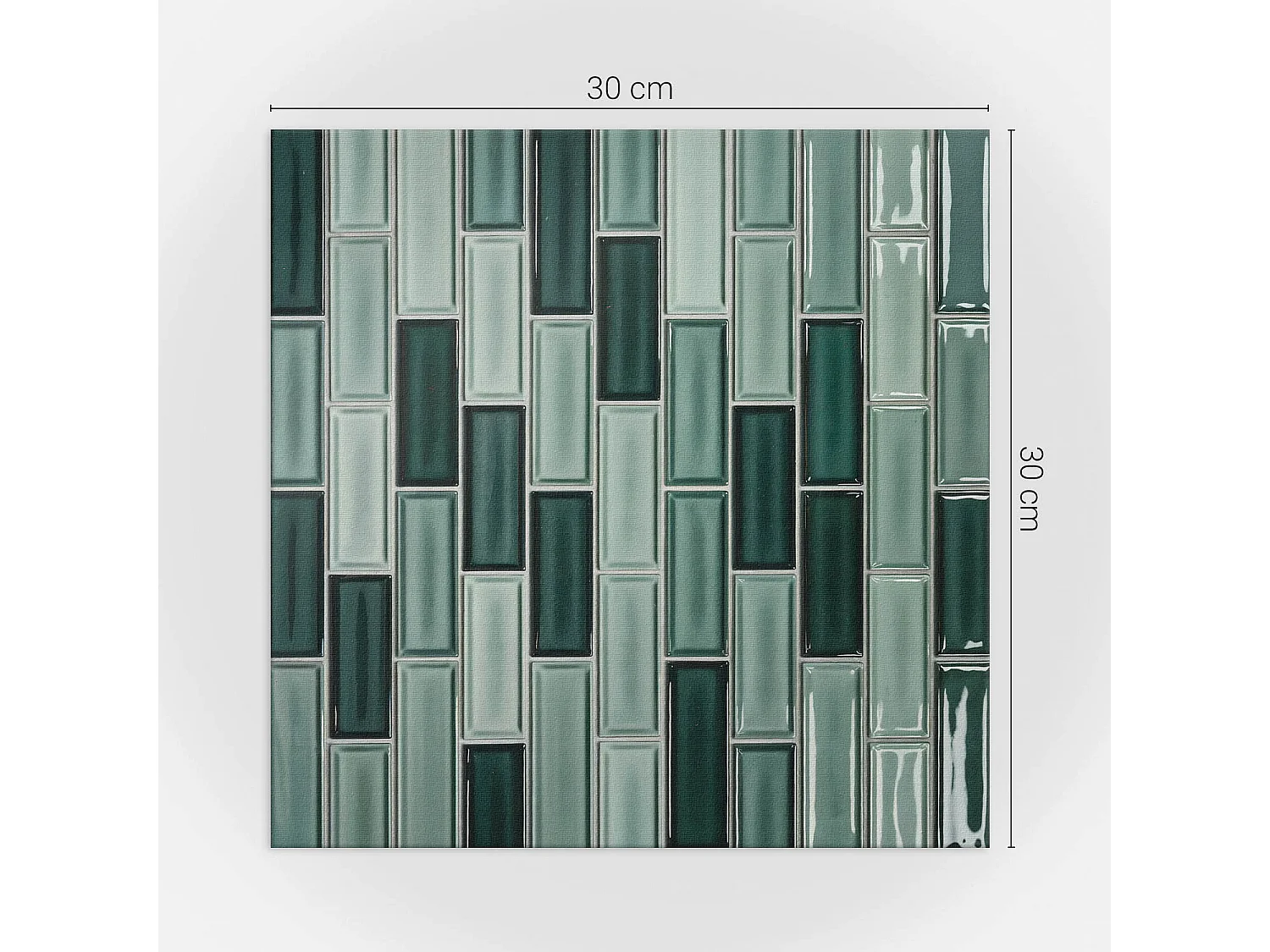 Zelfklevende wandtegels, wandbekleding, PVC wandtegels - 9x30x30 - Ruwe betonstructuur