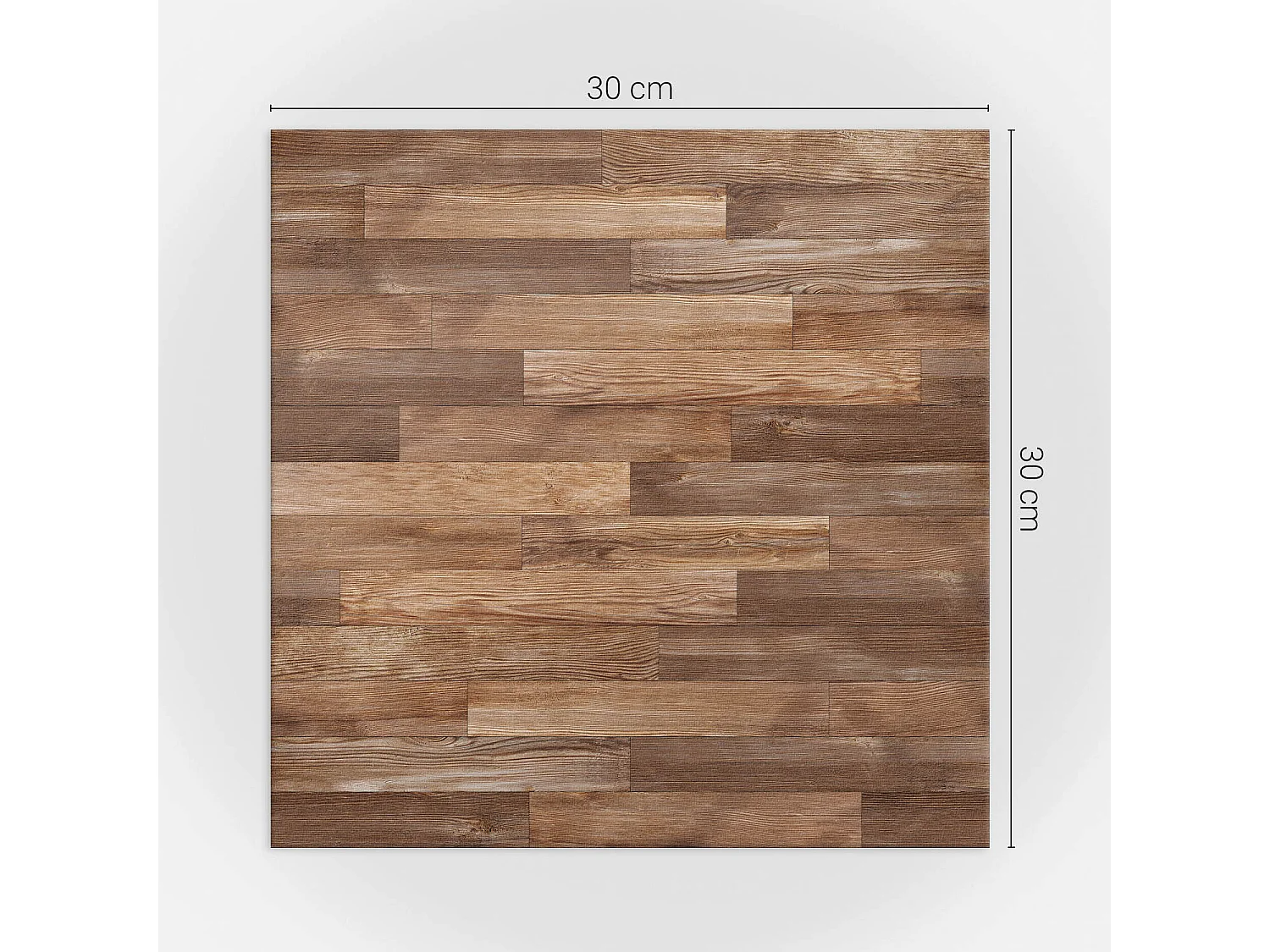 Carreaux autocollants PVC, Carrelage PVC adhésif - 9x30x30 - Modèle de plancher