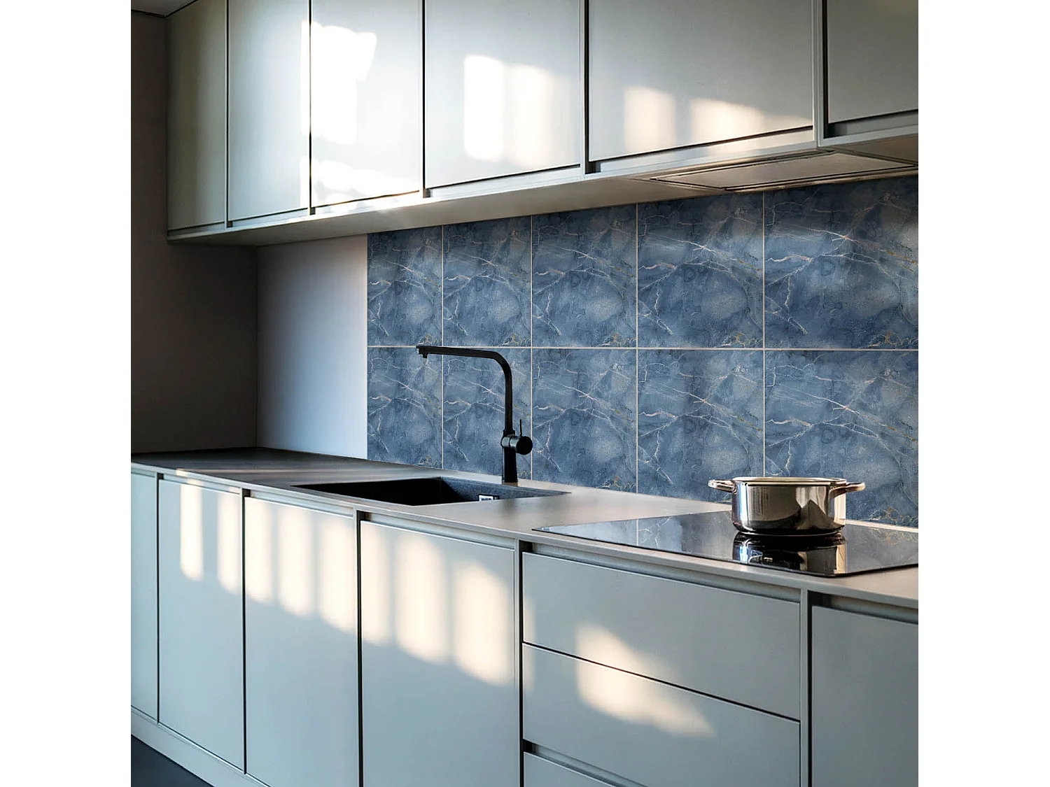 Zelfklevende wandtegels, wandbekleding, PVC wandtegels - 9x30x30 - Ruwe betonstructuur