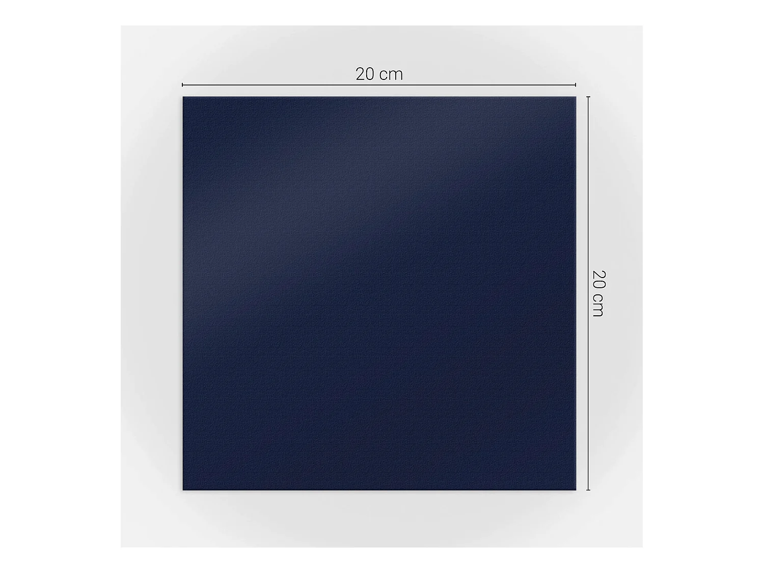 Selbstklebende Wandfliesen, Wandverkleidung innen - 20x20x20 - Dunkle marineblaue Farbe