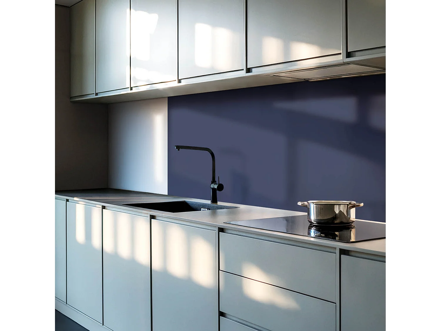 Carreaux autocollants PVC, Carrelage PVC adhésif - 20x20x20 - Couleur bleu marine foncé