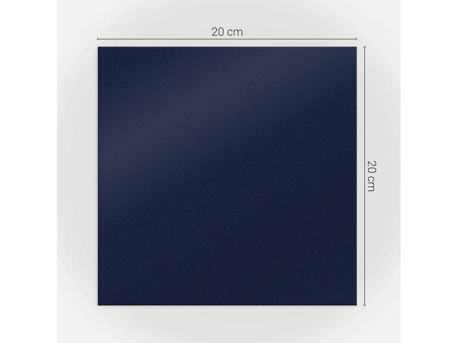 Carreaux autocollants PVC, Carrelage PVC adhésif - 20x20x20 - Couleur bleu marine foncé