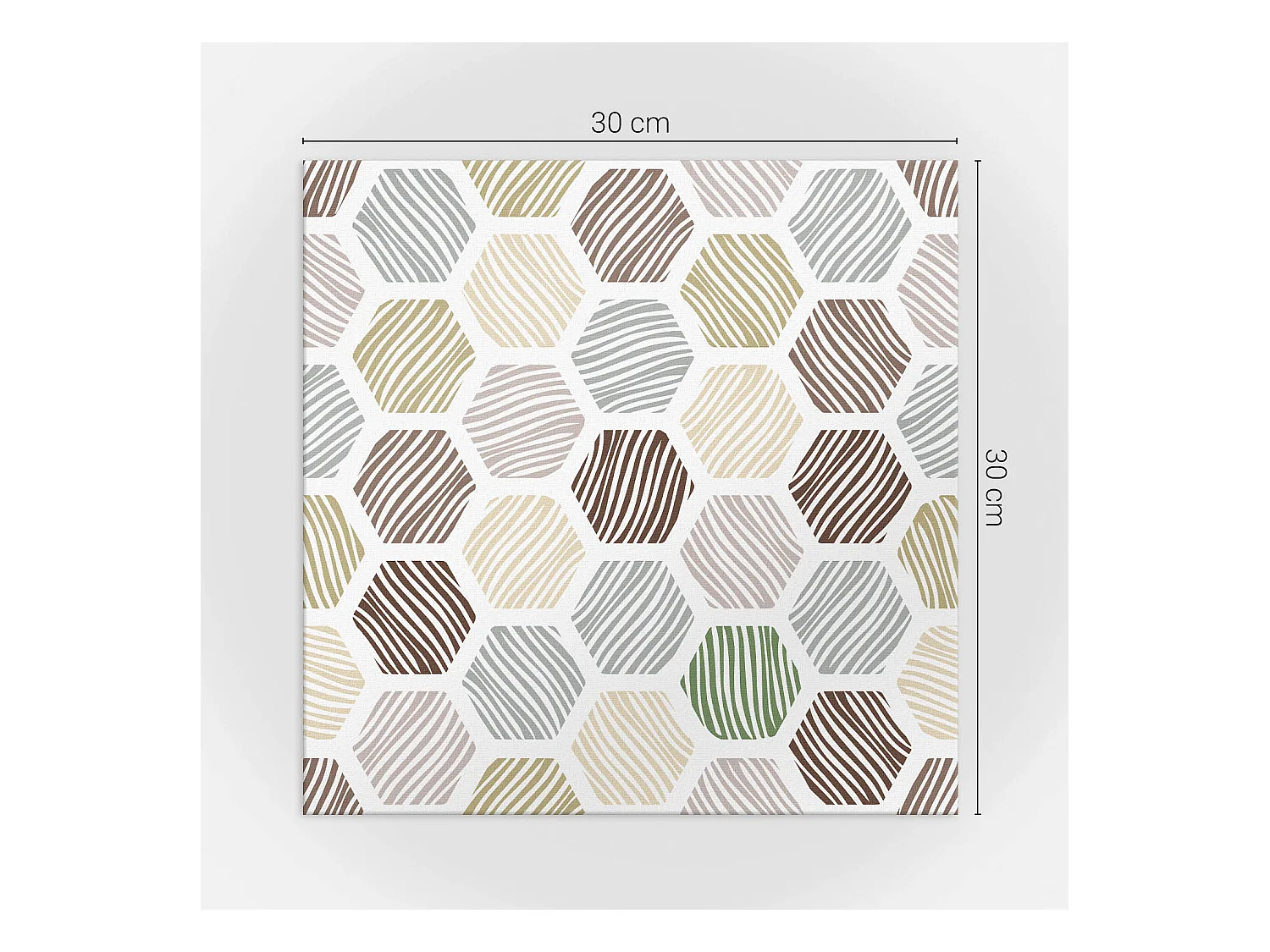 Carreaux autocollants PVC, Carrelage PVC adhésif - 9x30x30 - Modèle hexagonal avec des lignes