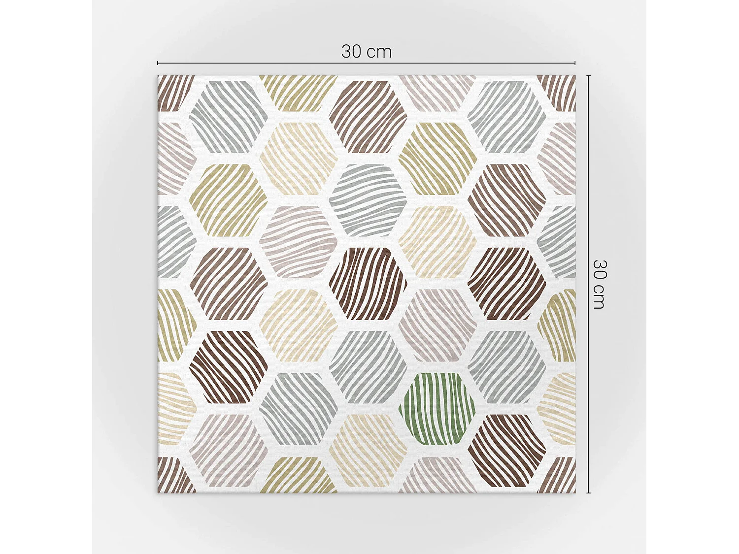 Carreaux autocollants PVC, Carrelage PVC adhésif - 9x30x30 - Modèle hexagonal avec des lignes