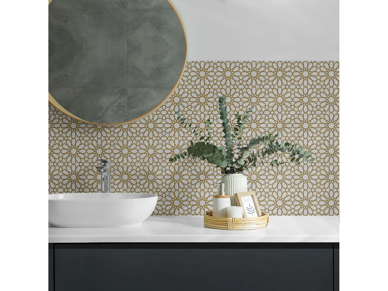 Selbstklebende Wandfliesen, Wandverkleidung innen- 9x30x30 - Rohbeton Strukturr