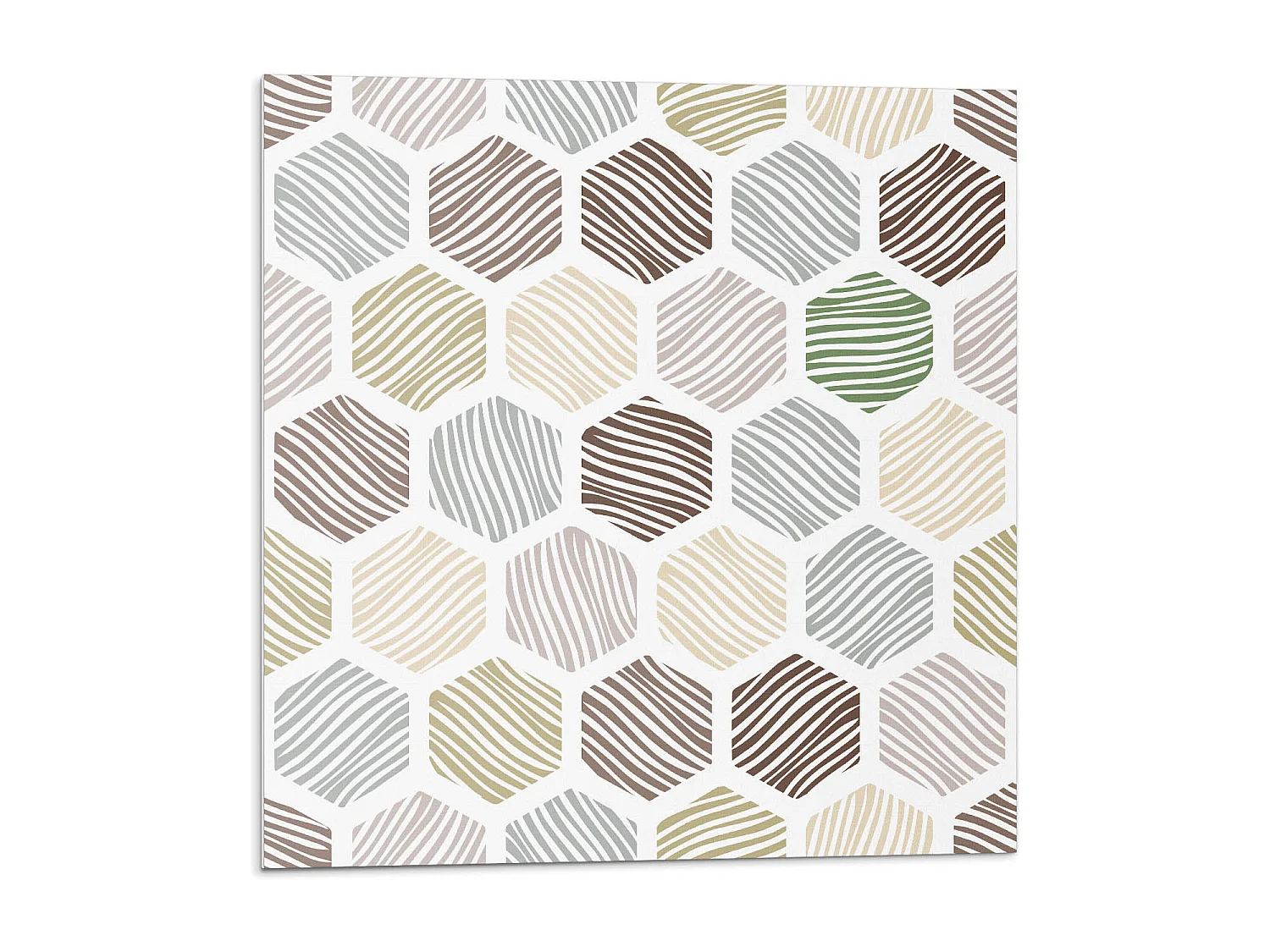 Carreaux autocollants PVC, Carrelage PVC adhésif - 20x20x20 - Modèle hexagonal avec des lignes