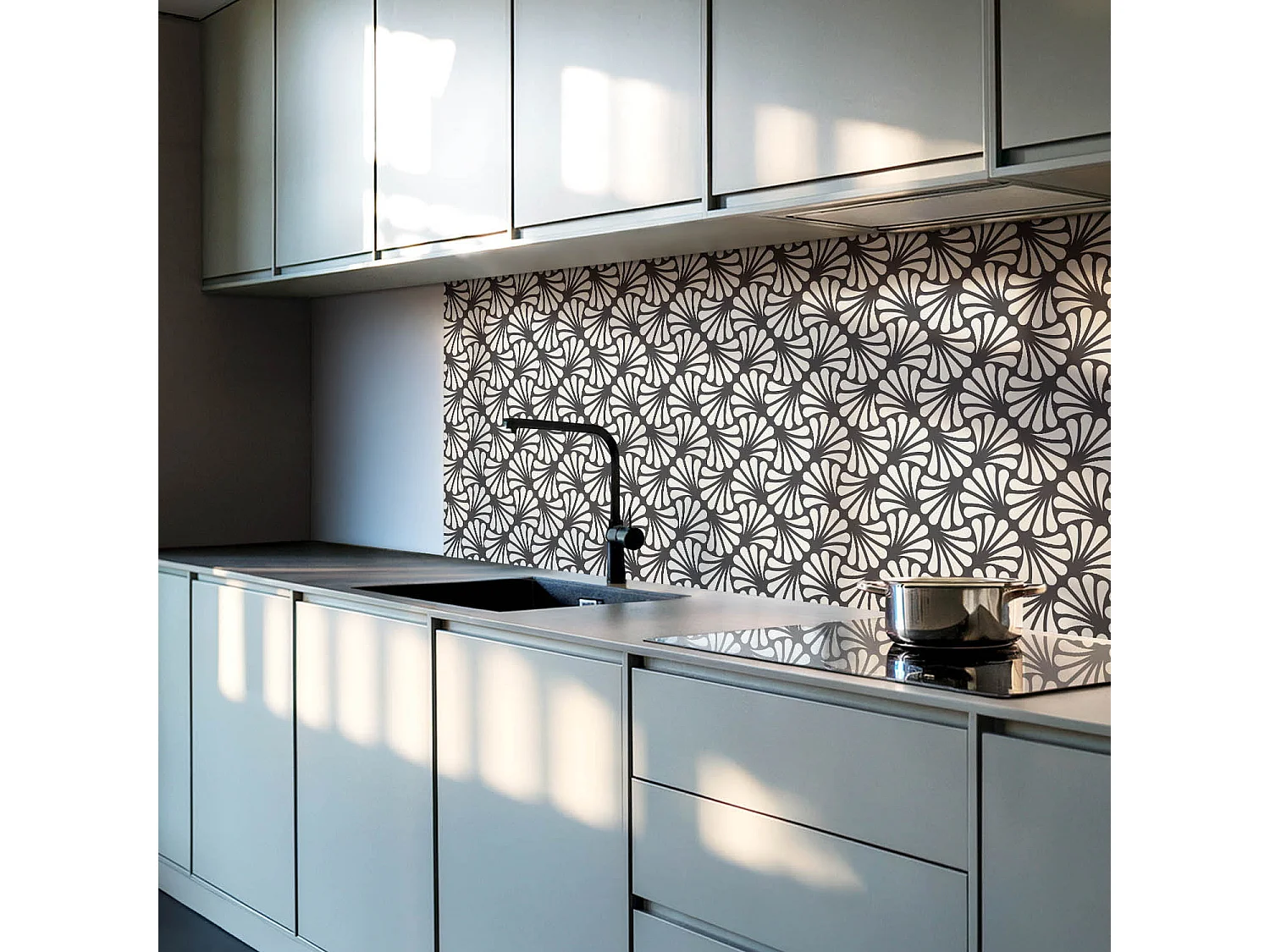 Selbstklebende Wandfliesen, Wandverkleidung innen- 9x30x30 - Rohbeton Strukturr