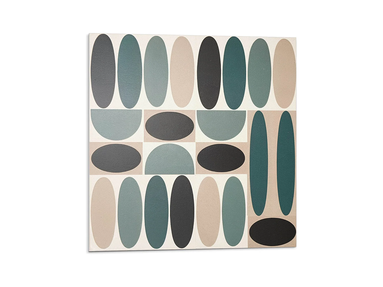 Carreaux autocollants PVC, Carrelage PVC adhésif - 20x20x20 - Modèle de formes ovales