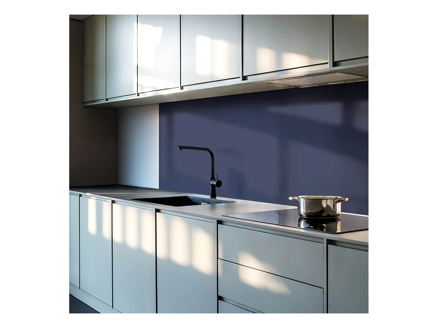 Carreaux autocollants PVC, Carrelage PVC adhésif - 9x30x30 - Couleur bleu marine foncé