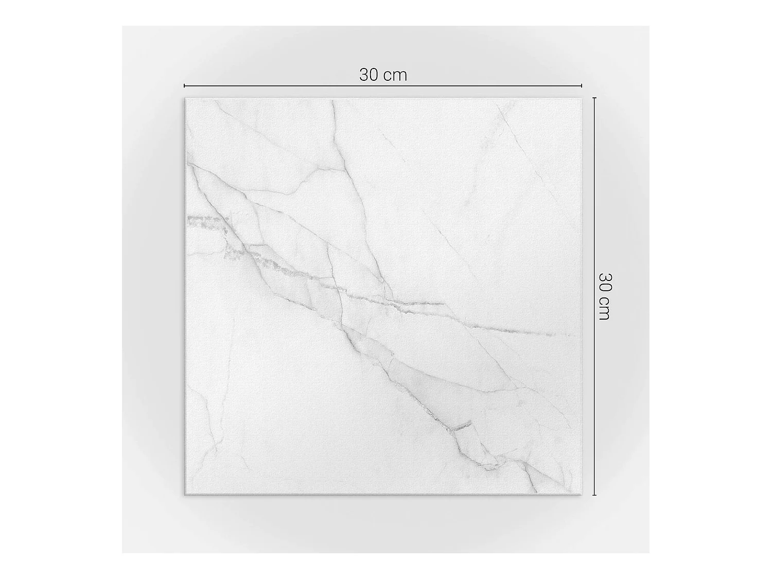 Carreaux autocollants PVC, Carrelage PVC adhésif - 9x30x30 - Modèle de marbre élégant