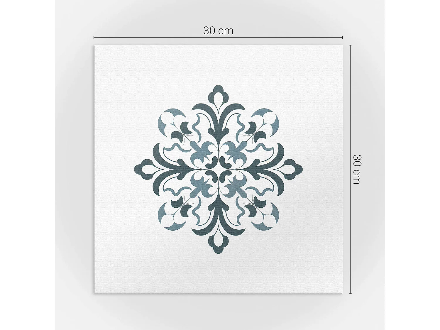 Carreaux autocollants PVC, Carrelage PVC adhésif - 9x30x30 - Motif floral en symétrie