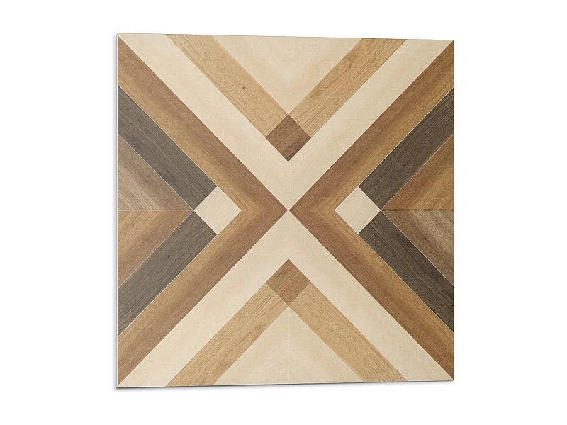 Carreaux autocollants PVC, Carrelage PVC adhésif - 9x30x30 - Motif à carreaux géométrique