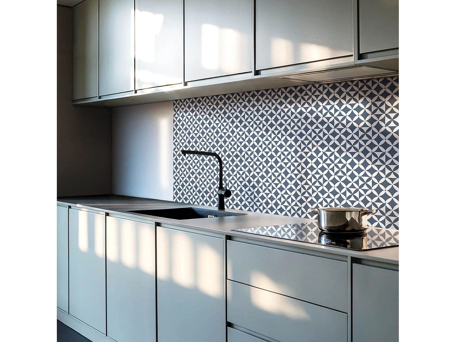 Zelfklevende wandtegels, wandbekleding, PVC wandtegels - 20x20x20 - Geometrisch bloemenpatroon