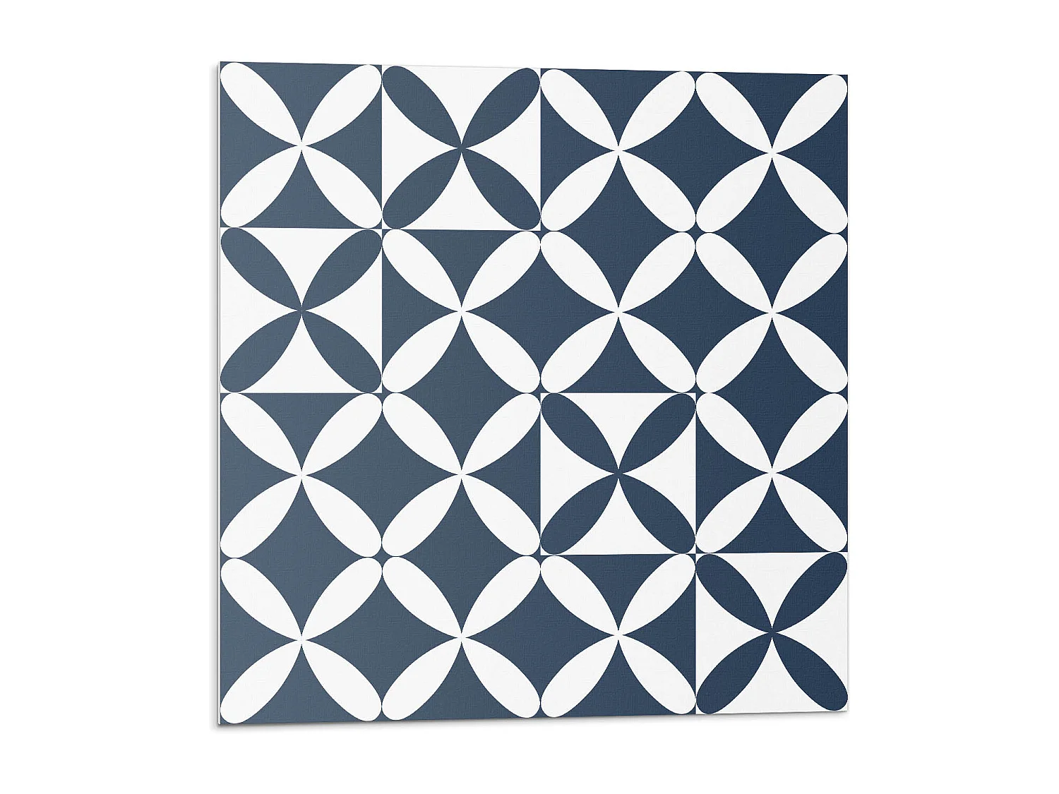 Carreaux autocollants PVC, Carrelage PVC adhésif - 20x20x20 - Motif de fleurs géométriques