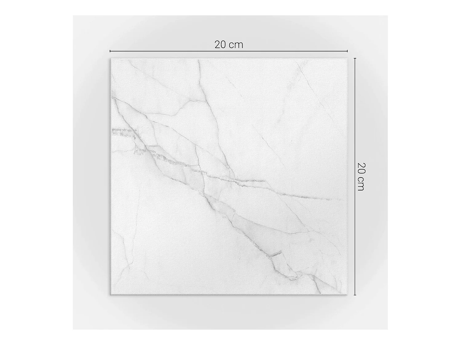 Selbstklebende Wandfliesen, Wandverkleidung innen - 20x20x20 - Elegantes Marmormuster