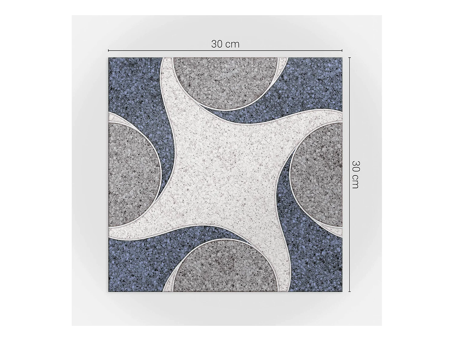 Carreaux autocollants PVC, Carrelage PVC adhésif - 9x30x30 - Modèle de mosaïque abstraite