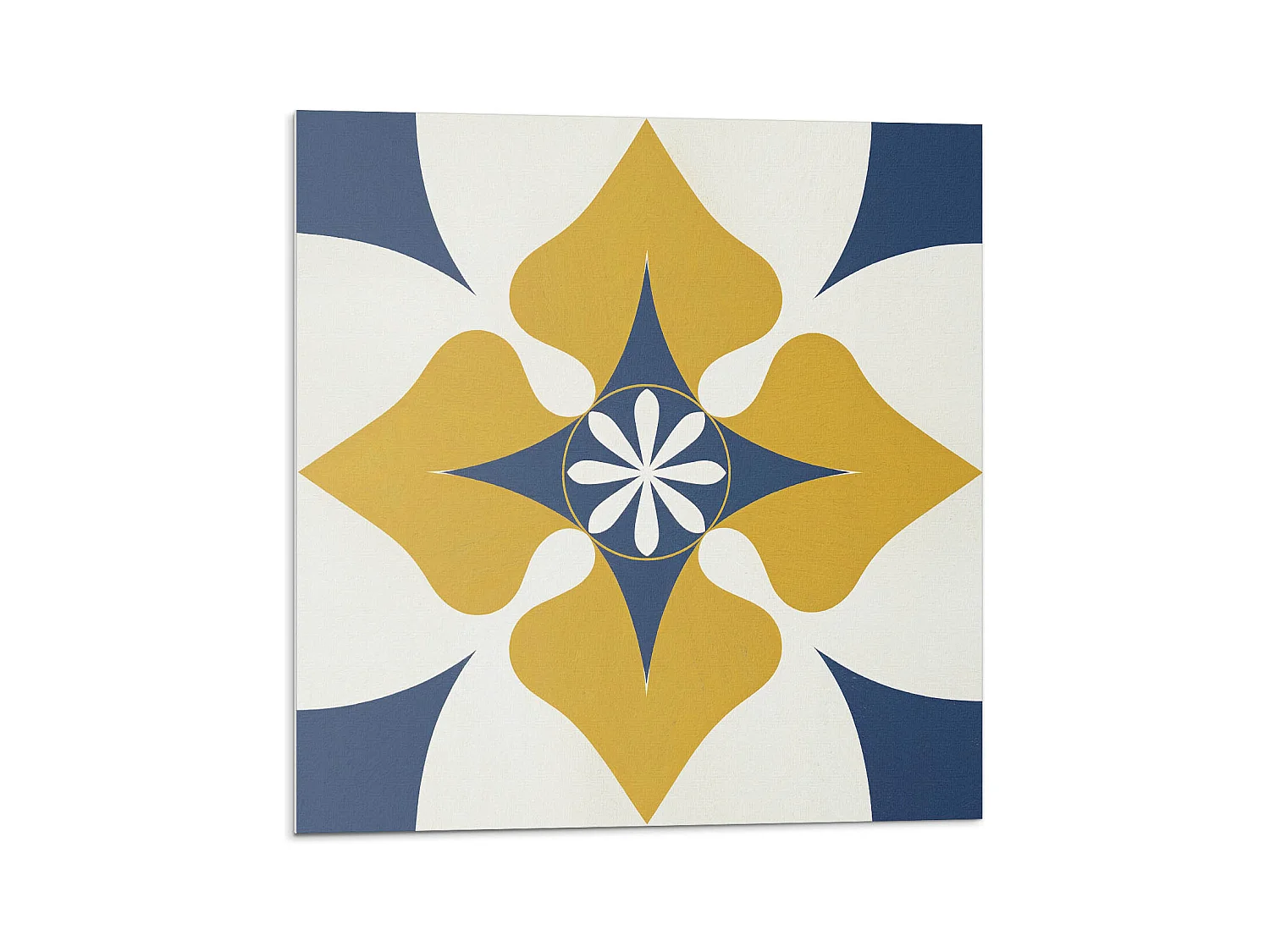 Carreaux autocollants PVC, Carrelage PVC adhésif - 20x20x20 - Motif floral avec symétrie