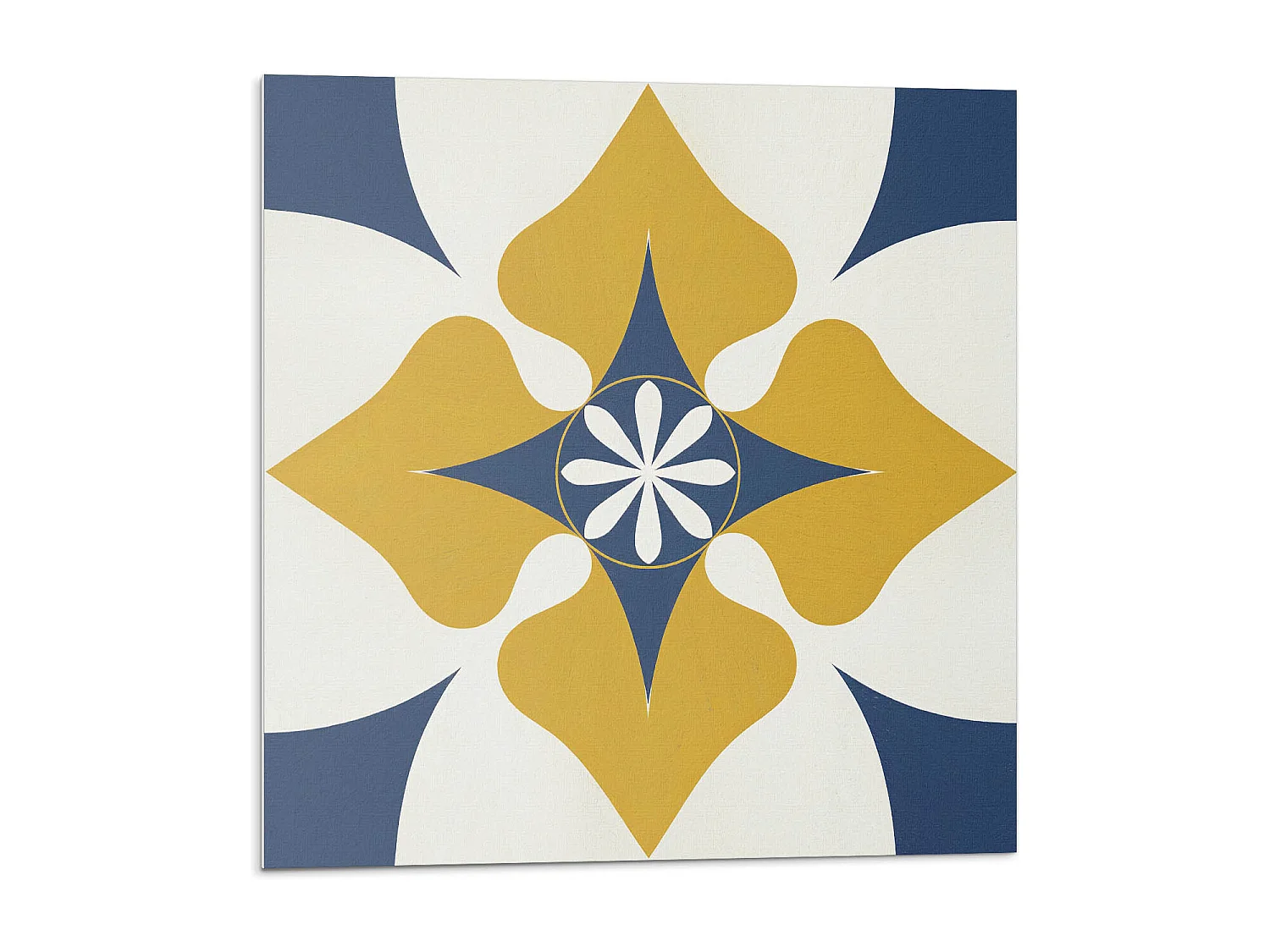 Carreaux autocollants PVC, Carrelage PVC adhésif - 20x20x20 - Motif floral avec symétrie