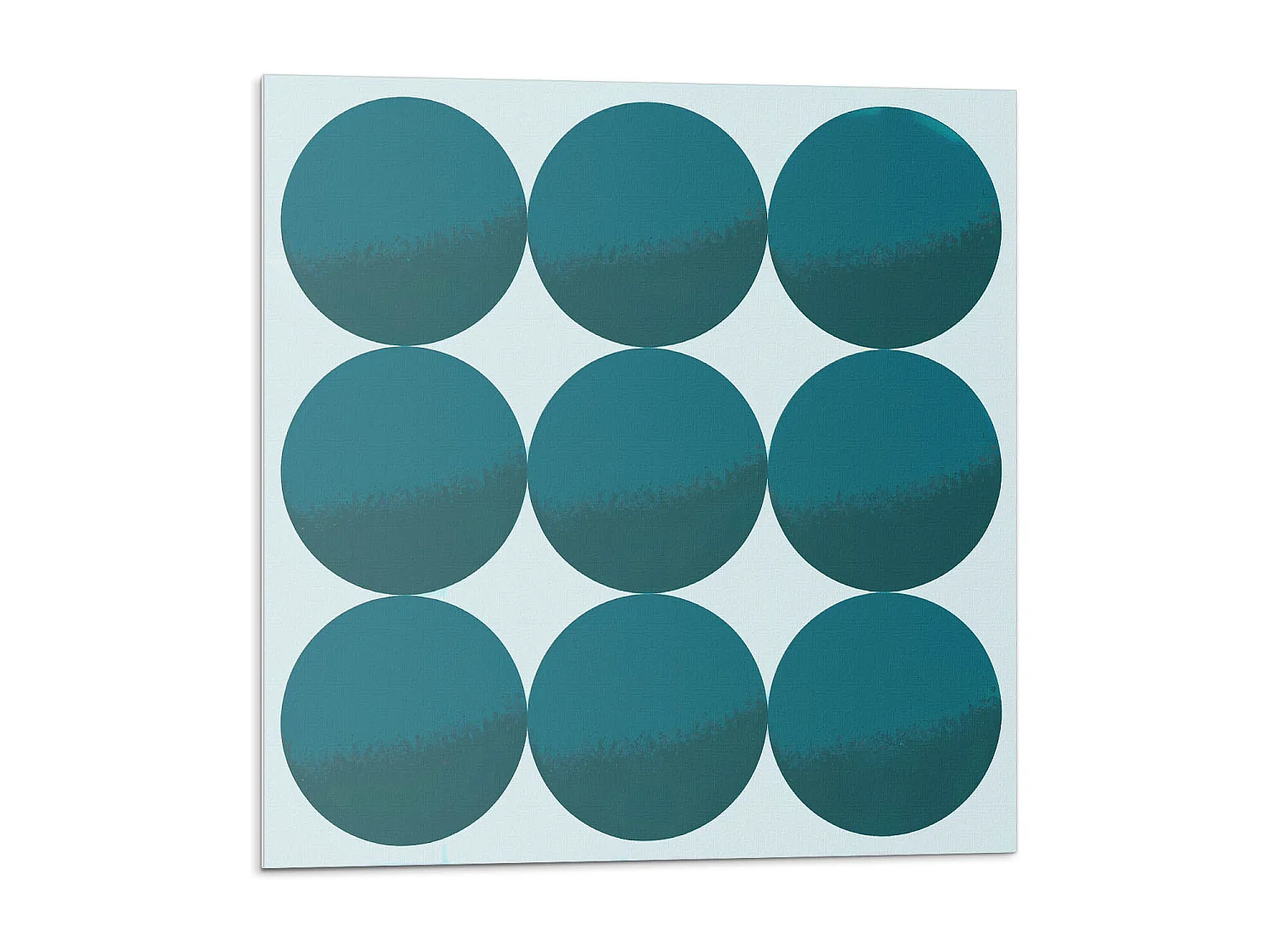 Carreaux autocollants PVC, Carrelage PVC adhésif - 20x20x20 - Disposition des cercles dans une grille