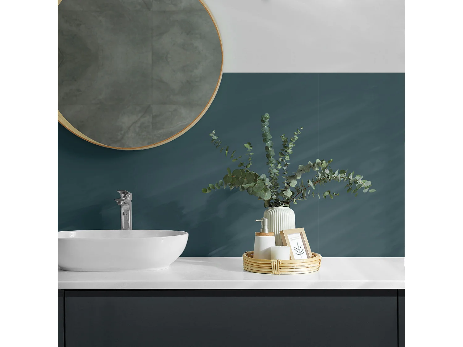 Selbstklebende Wandfliesen, Wandverkleidung innen- 9x30x30 - Rohbeton Strukturr