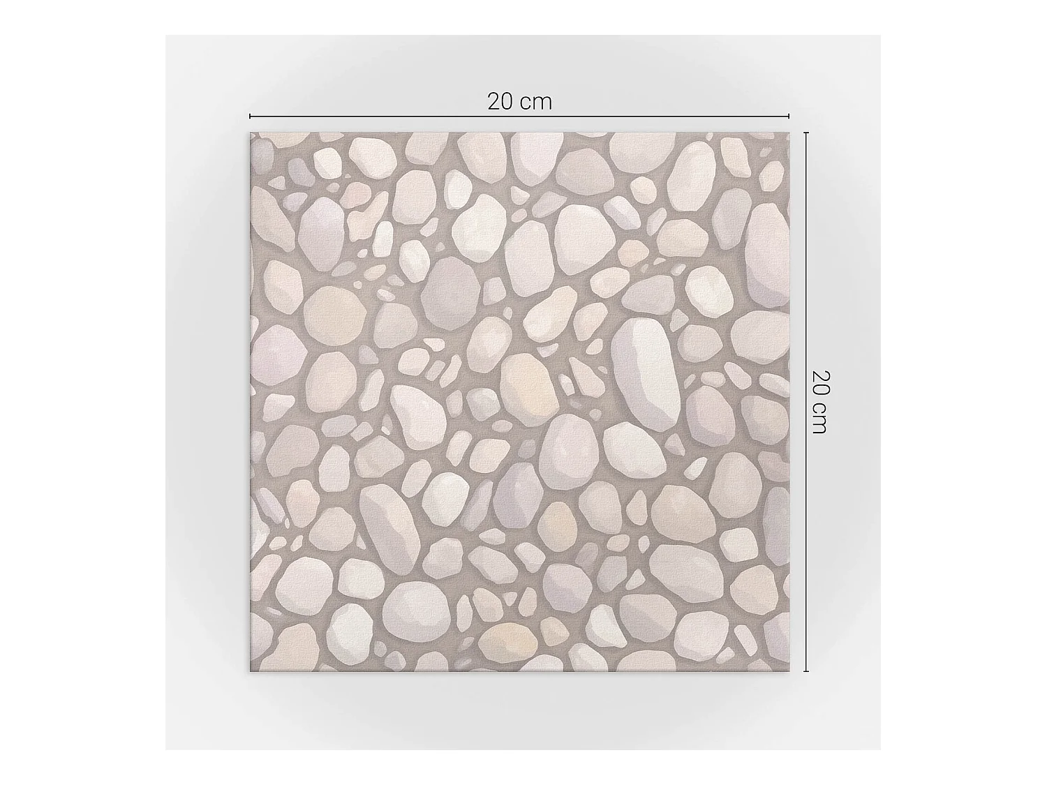 Carreaux autocollants PVC, Carrelage PVC adhésif - 20x20x20 - Motif en pierre naturelle