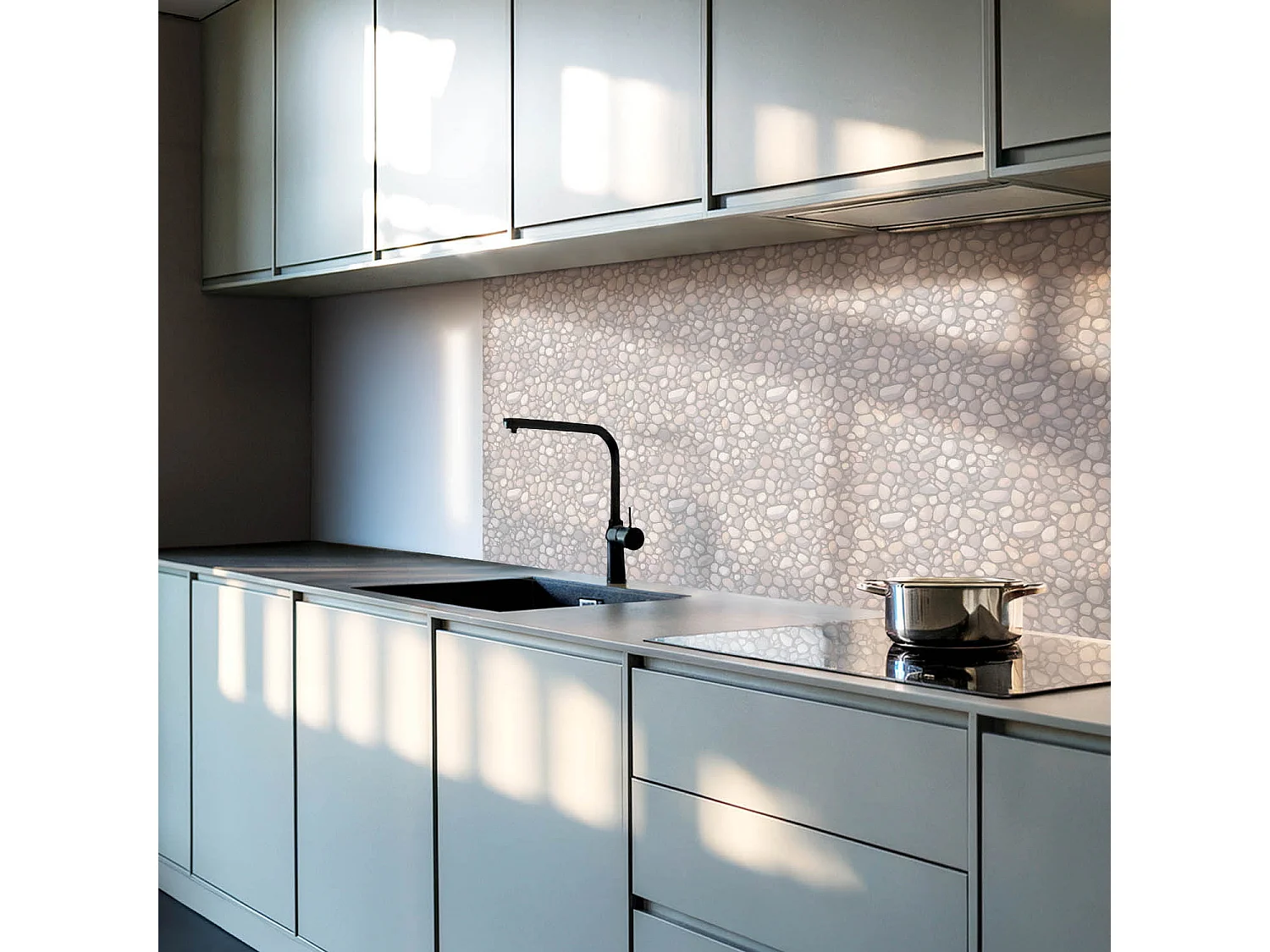 Selbstklebende Wandfliesen, Wandverkleidung innen - 20x20x20 - Natursteinmuster