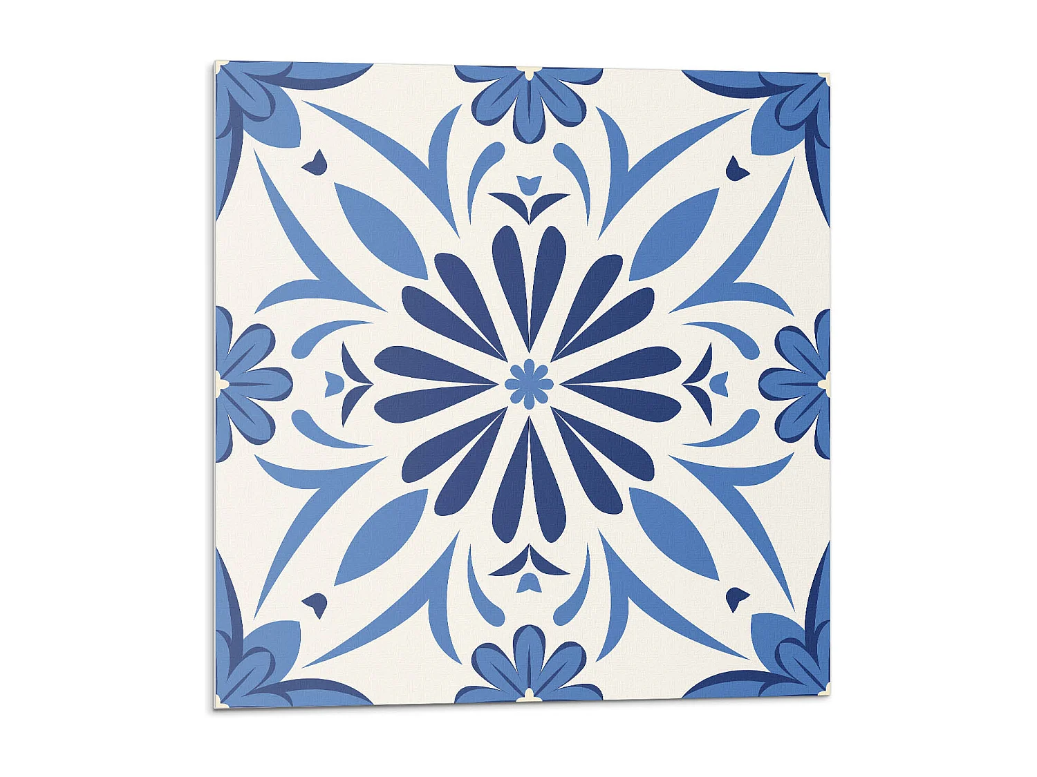 Carreaux autocollants PVC, Carrelage PVC adhésif - 9x30x30 - Motif floral sur le fond