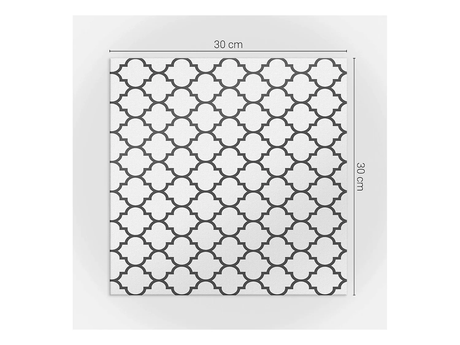 Carreaux autocollants PVC, Carrelage PVC adhésif - 9x30x30 - Modèle avec des formes symétriques