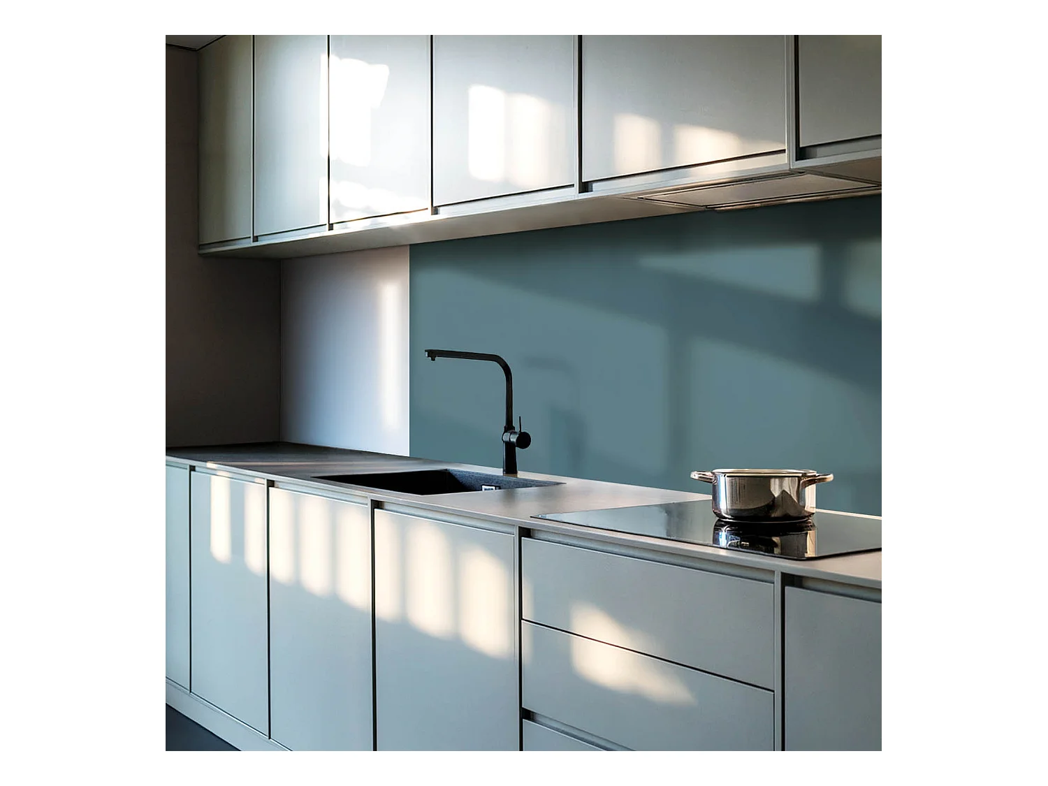 Selbstklebende Wandfliesen, Wandverkleidung innen - 20x20x20 - Farbe Dunkelblaugrün