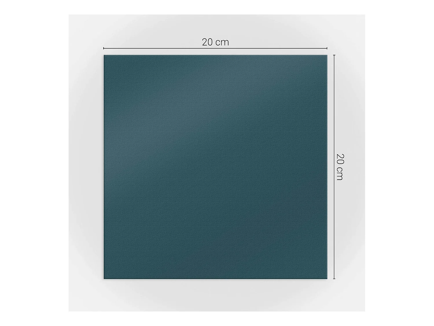 Selbstklebende Wandfliesen, Wandverkleidung innen - 20x20x20 - Farbe Dunkelblaugrün