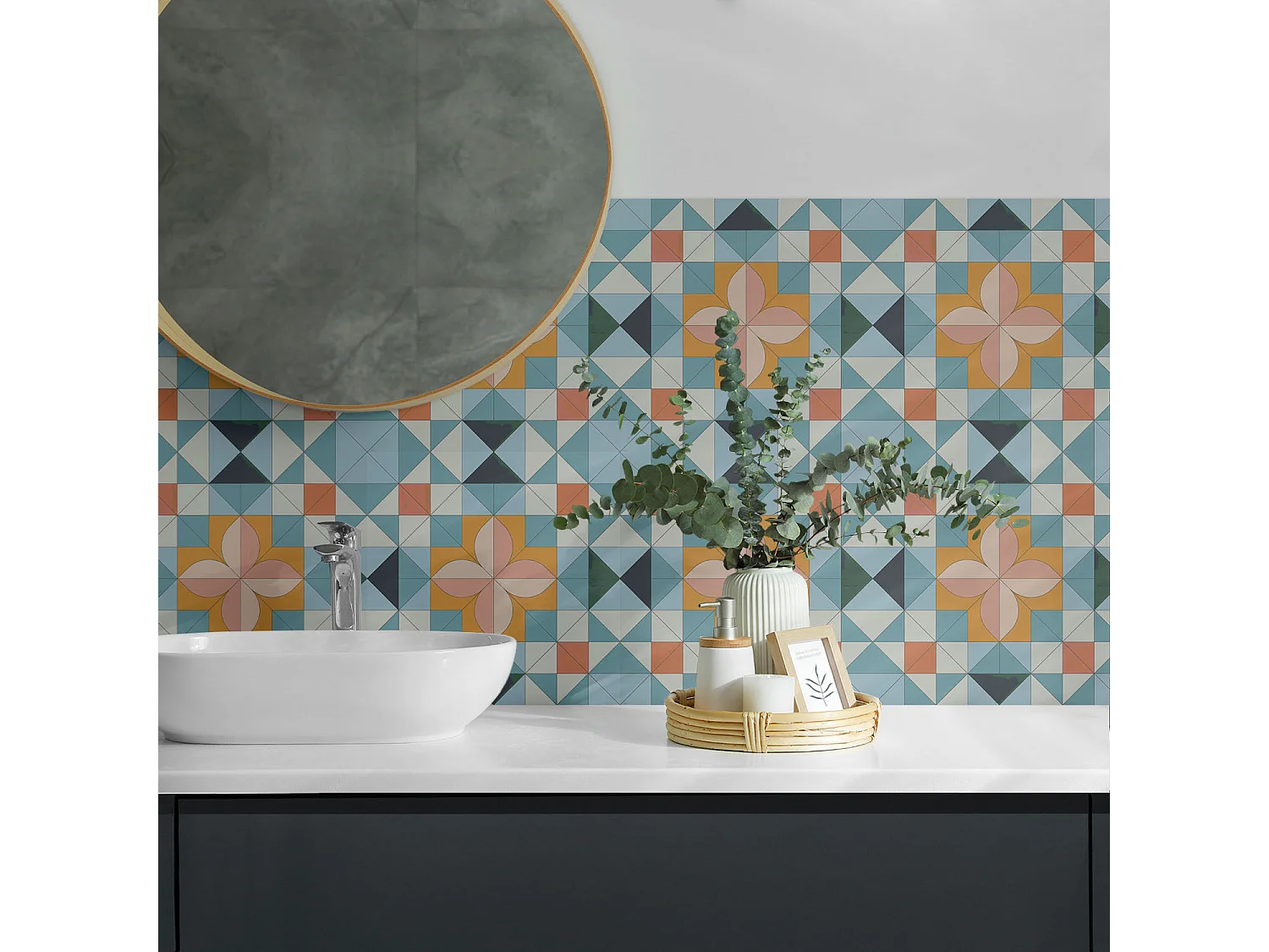 Selbstklebende Wandfliesen, Wandverkleidung innen- 9x30x30 - Rohbeton Strukturr