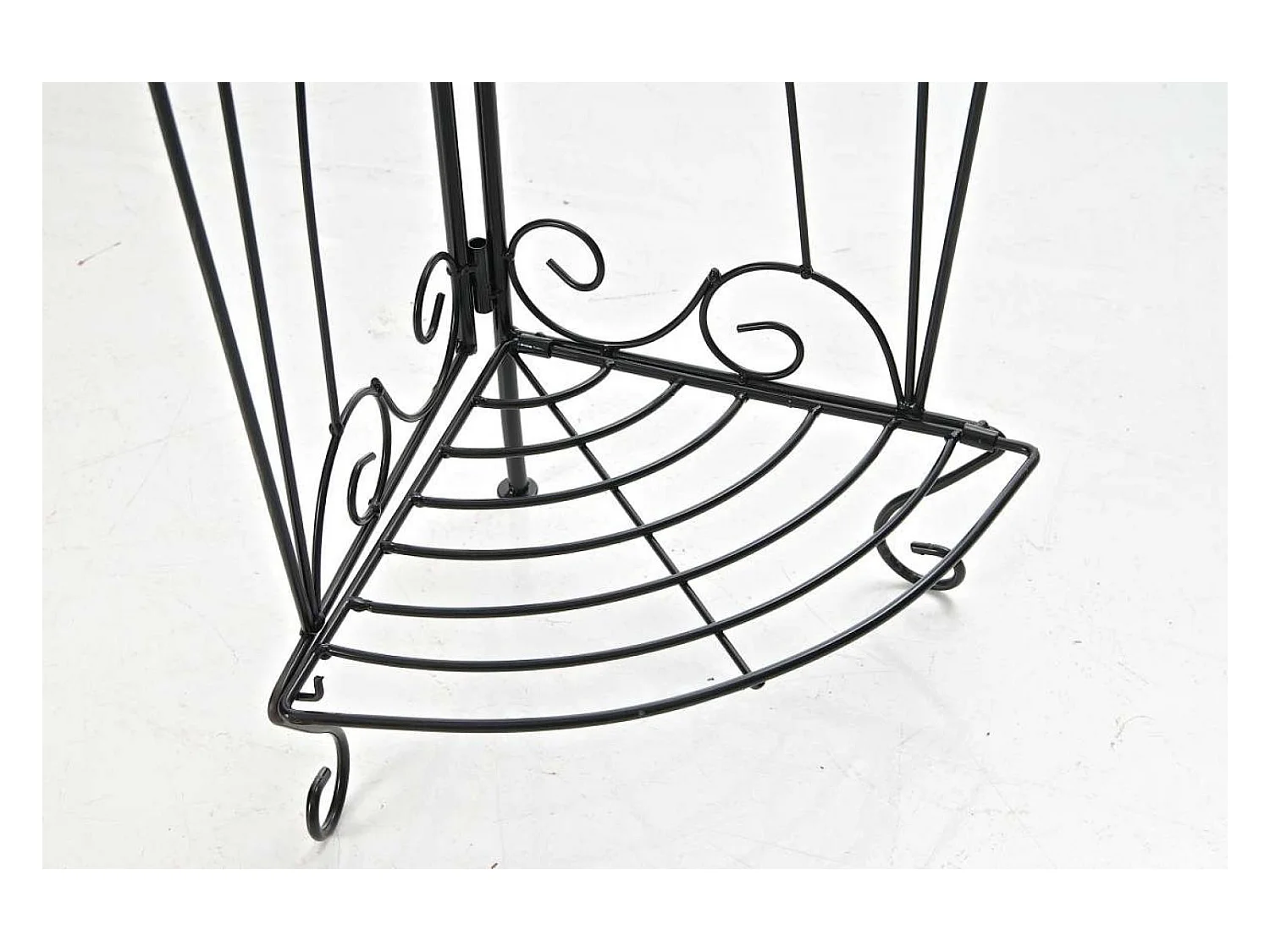 Étagères sur pied - Métal - 40 x 30 x 154cm - Noir - Irma