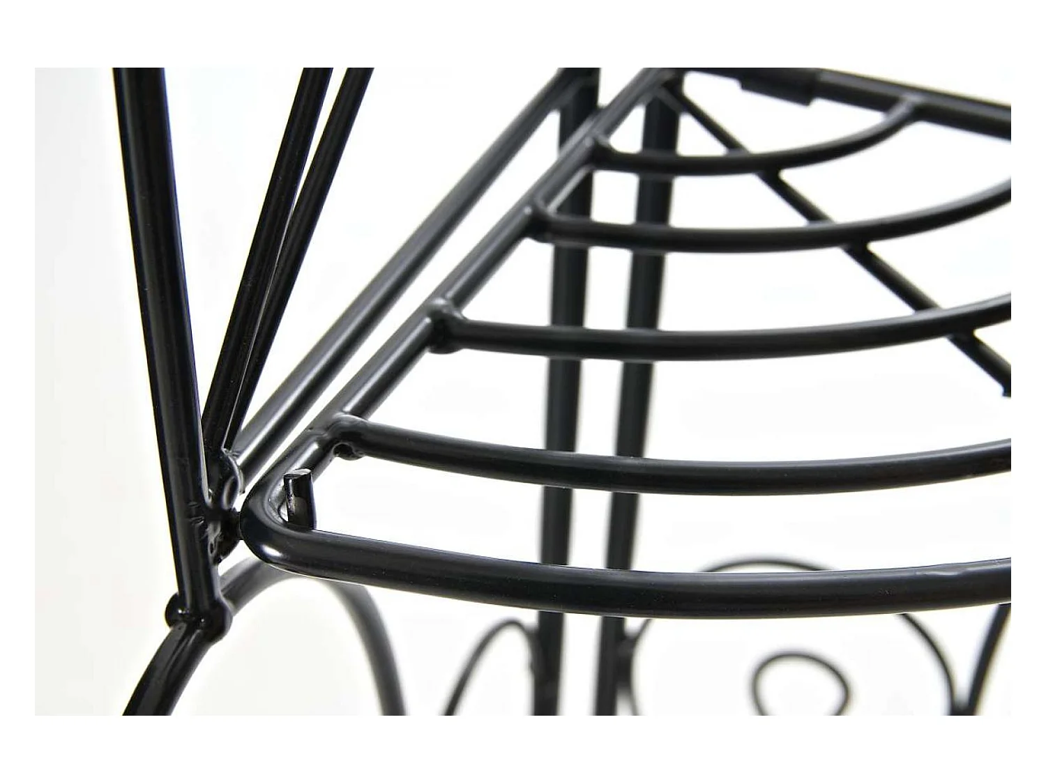 Étagères sur pied - Métal - 40 x 30 x 154cm - Noir - Irma