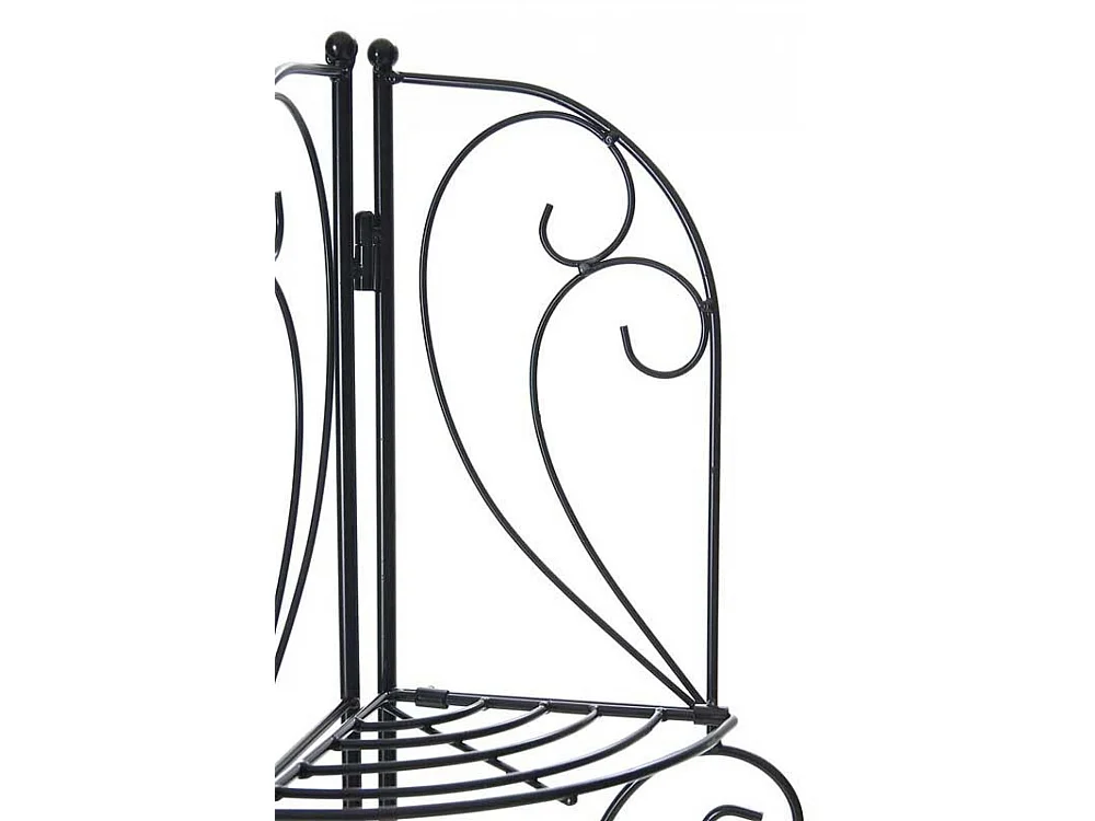 Étagères sur pied - Métal - 40 x 30 x 154cm - Noir - Irma