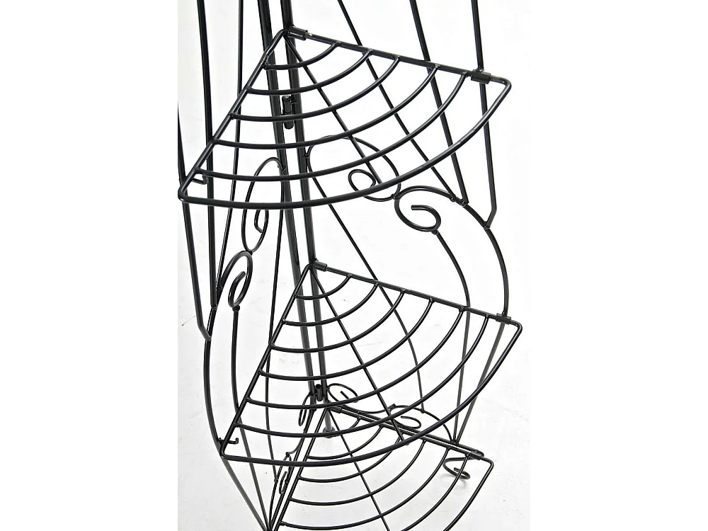 Étagères sur pied - Métal - 40 x 30 x 154cm - Noir - Irma