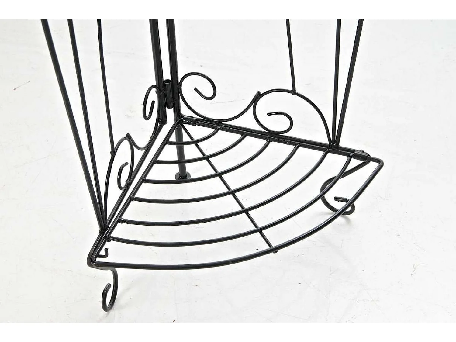 Étagères sur pied - Métal - 40 x 30 x 154cm - Noir - Irma