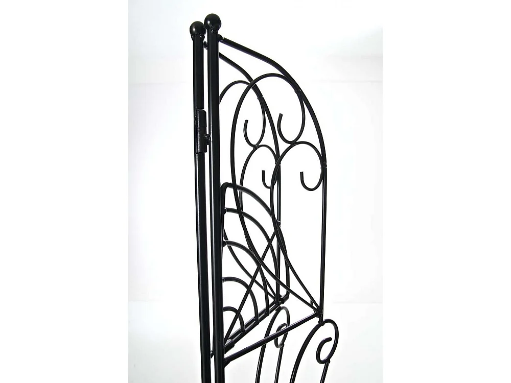 Étagères sur pied - Métal - 40 x 30 x 154cm - Noir - Irma