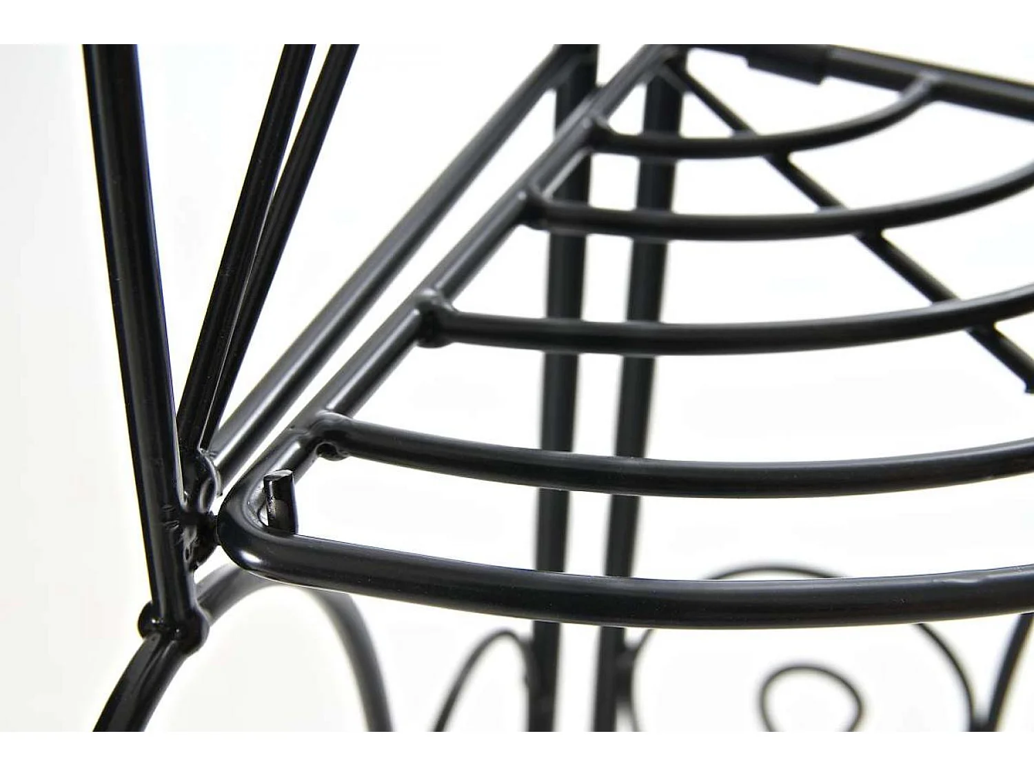 Étagères sur pied - Métal - 40 x 30 x 154cm - Noir - Irma